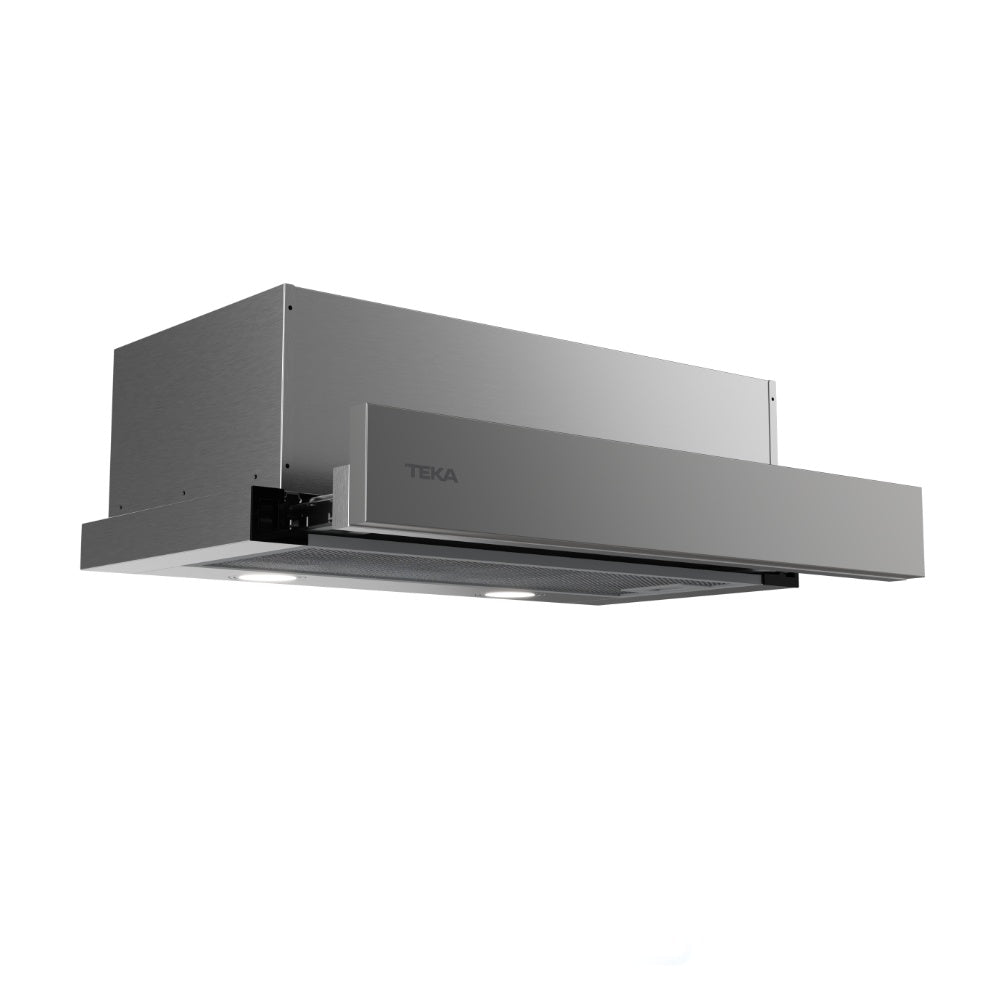 Hota incorporabila telescopica, Teka PLR 6320 MCS IX, 2 trepte de putere, 306.4 m3/h, Clasa D, 60 cm, Inox