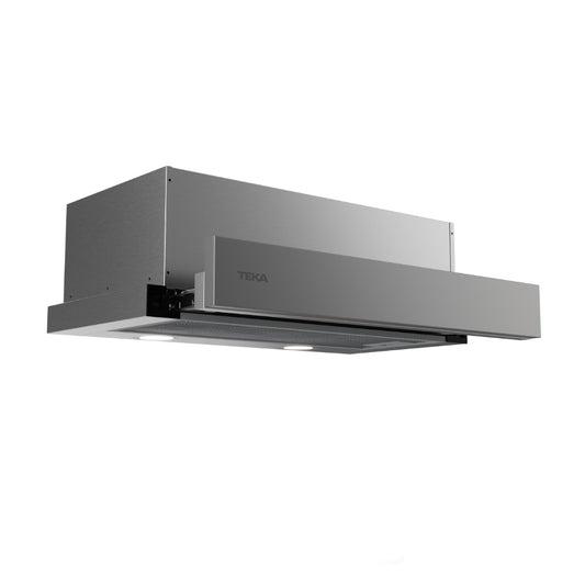 Hota incorporabila telescopica, Teka PLR 6320 MCS IX, 2 trepte de putere, 306.4 m3/h, Clasa D, 60 cm, Inox