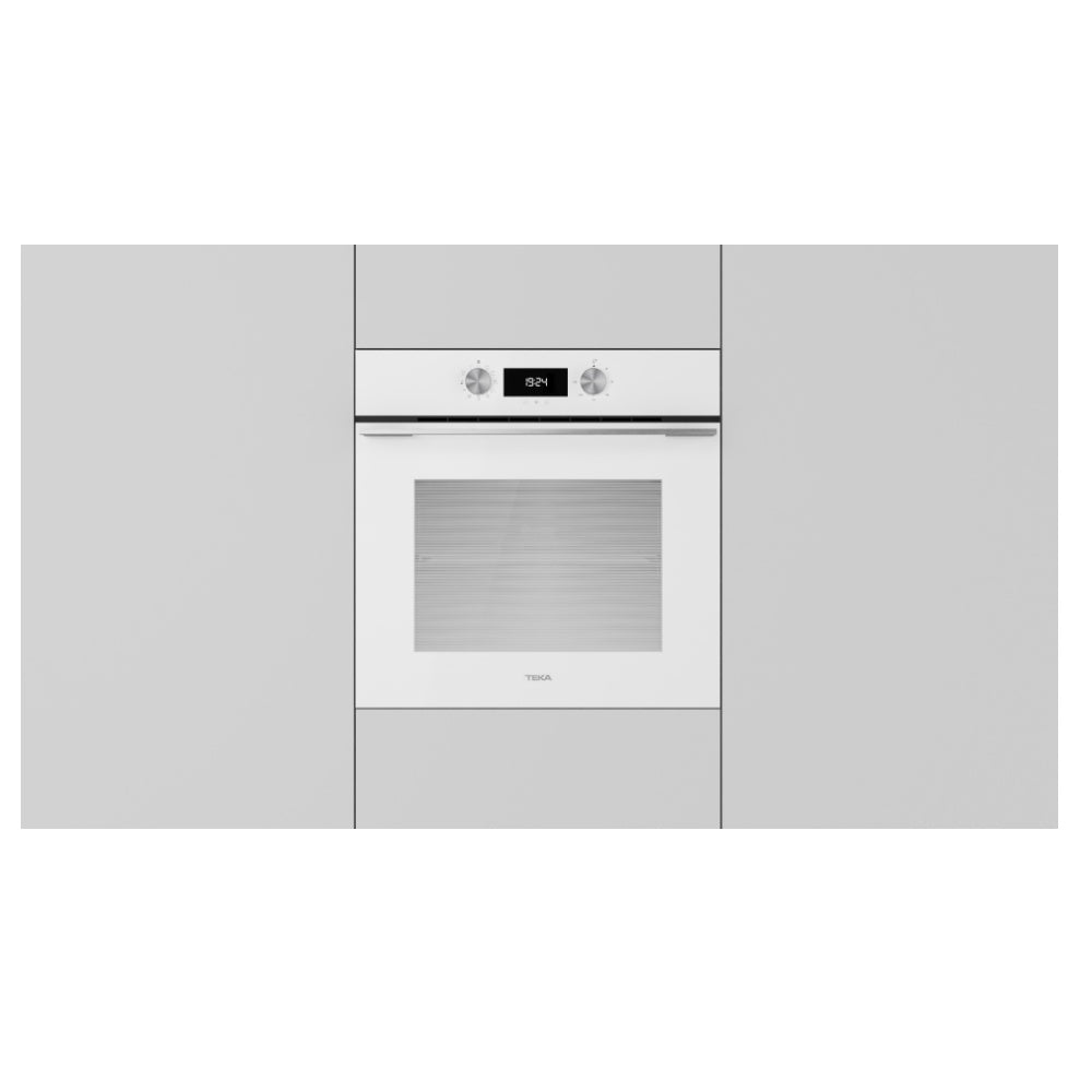 Cuptor electric Teka HLB 8400 W, cu functie SurroundTemp, 9 functii, 70l, 60 cm, clasa A+, cristal alb