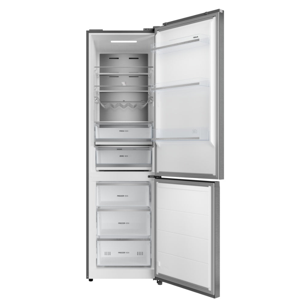 Combina frigorifica free-standing Teka RBF 88680 SS, 378 l, Clasa A, Full No Frost, H 201 cm, Motor invertor, Silver