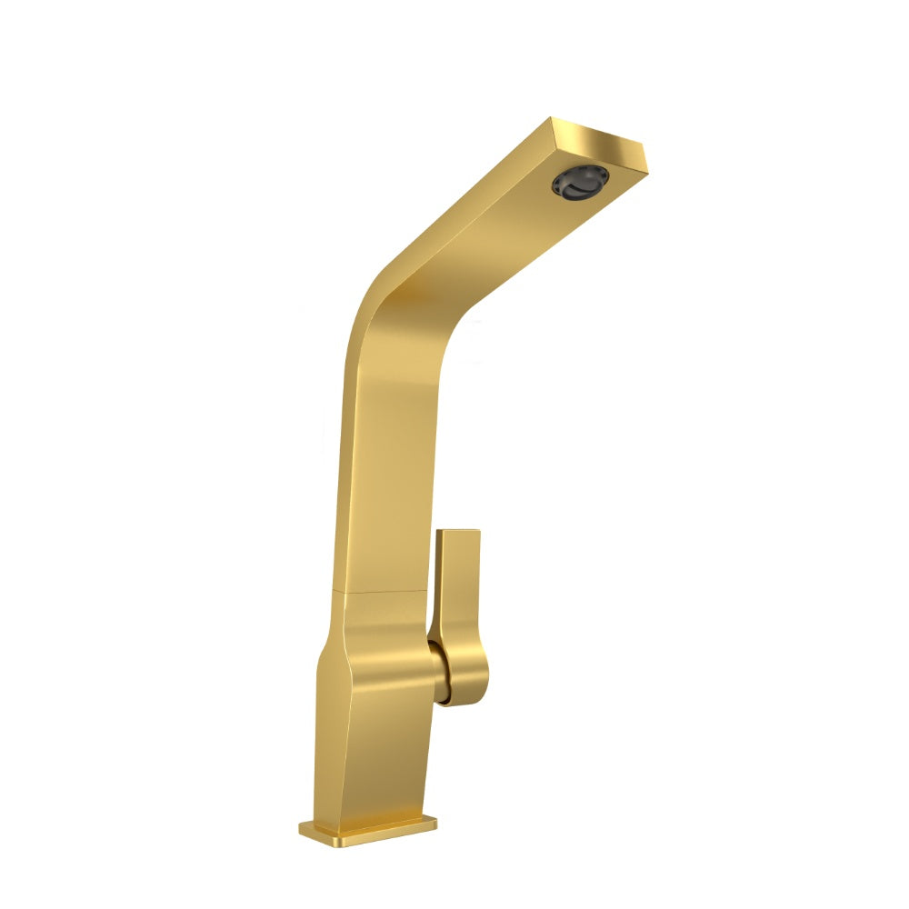 Baterie de bucatarie Teka ICC 915 Brass, cu teava inalta, alama