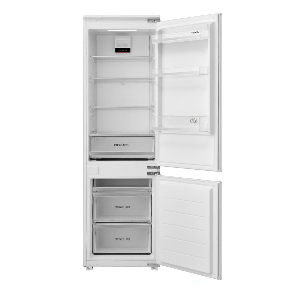Combina frigorifica incorporabila Teka RBF 73355 FI WH, 248 l, Total No Frost, Motor Inverter, Clasa E, H 178.5 cm, Alb
