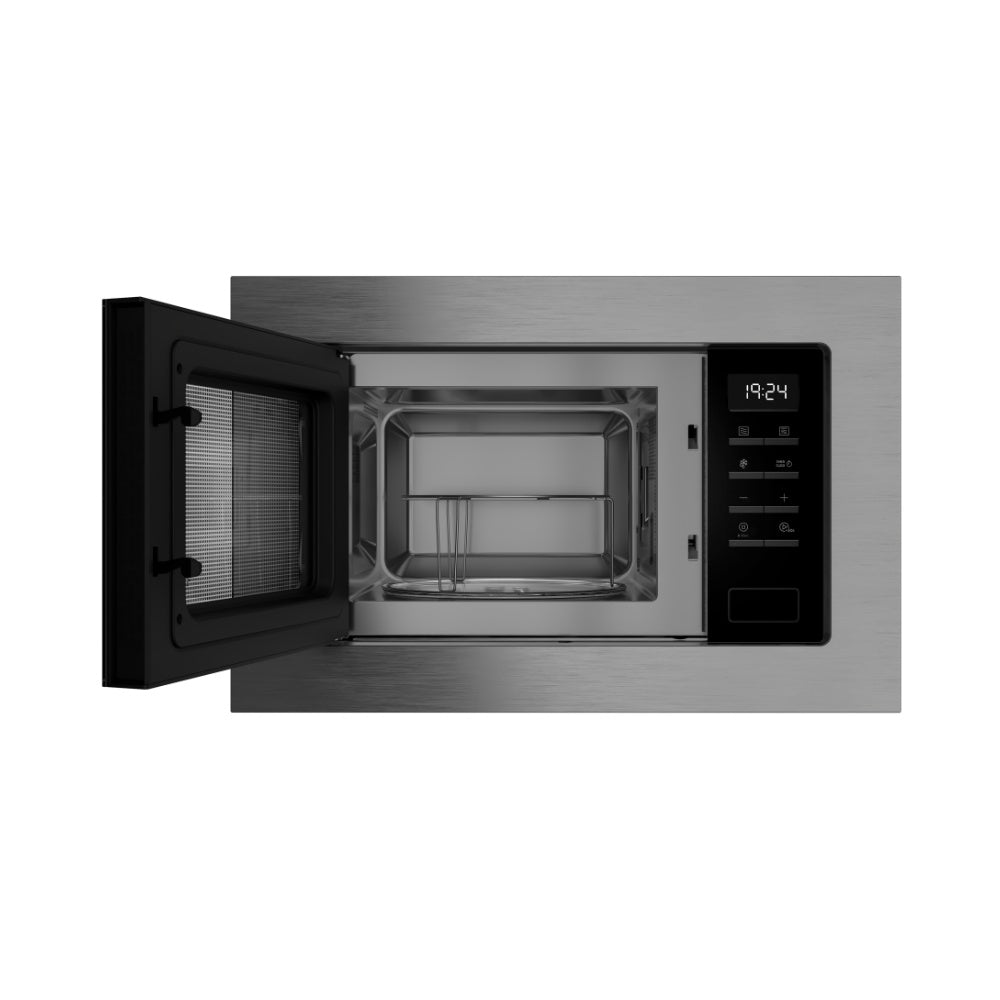 Cuptor incorporabil cu microunde + Grill Teka MSEG 620 BK-SS, 20 L, Touch Control, 3 functii, 8 memorii, 1250 W, cavitate inox