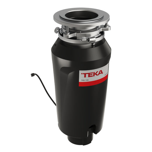 Tocator resturi alimentare pentru chiuveta Teka TR 720, comutator pneumatic inclus, 0.75 CP, 550W, otel inoxidabil, 160 x 386 mm