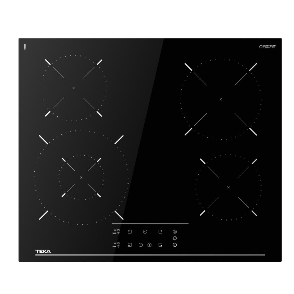 Plita electrica vitroceramica Teka TBC 64320 TTC BK, 60 cm, 9 niveluri de putere, sticla Negra