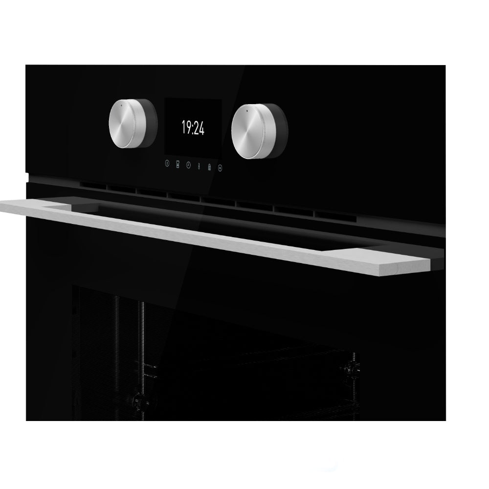 Cuptor electric Teka HLB 8600 BK, 12 functii, HydroClean® PRO, 60 cm, 70l, A+, Sticla Neagra