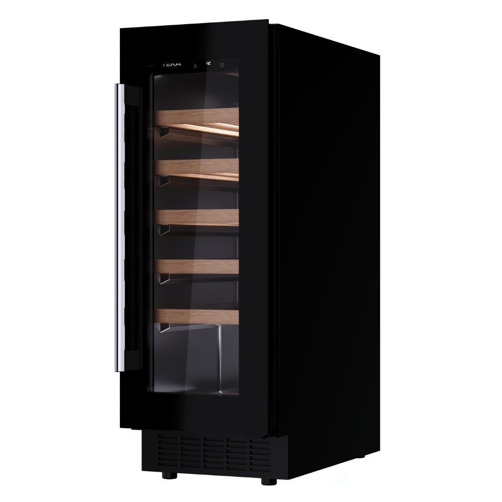 Vitrina frigorifica de vinuri free-standing Teka RVU 10020, 20 sticle, Clasa F, Volum net 58 l, Touch control, Temperatura ajustabila, Iluminare LED, Negru