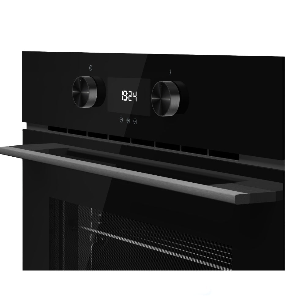 Cuptor electric Teka HLC 8440 C FBK, 11 functii, combi-microunde, HydroClean, 45 cm, Full negru