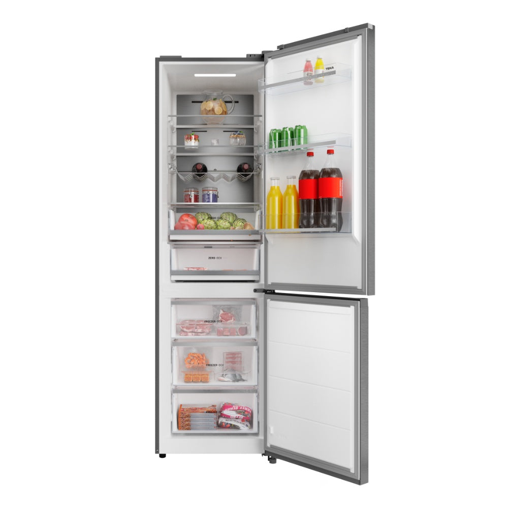 Combina frigorifica free-standing Teka RBF 88680 SS, 378 l, Clasa A, Full No Frost, H 201 cm, Motor invertor, Silver