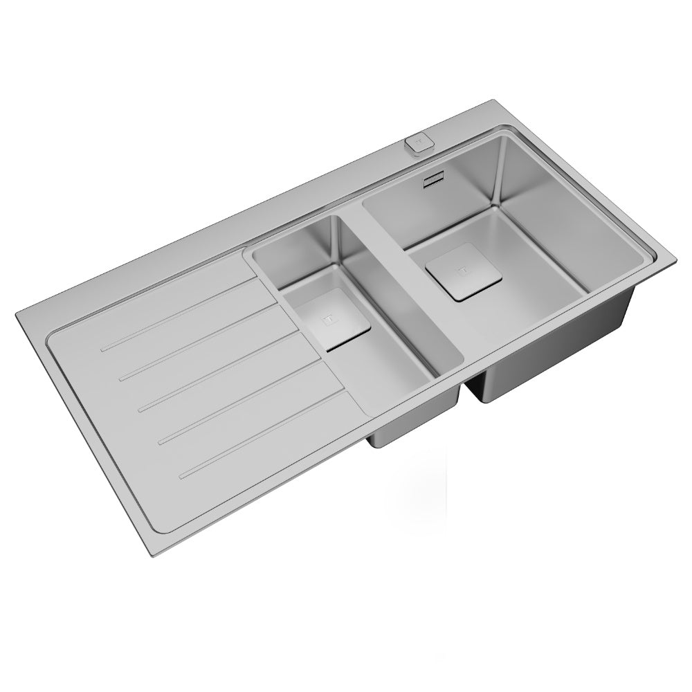 Chiuveta din inox Teka ZENIT RS15 1 1/2B 1D, 1000 x 520 mm,  picurator stanga, inox