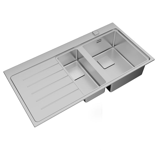 Chiuveta din inox Teka ZENIT RS15 1 1/2B 1D, 1000 x 520 mm,  picurator stanga, inox