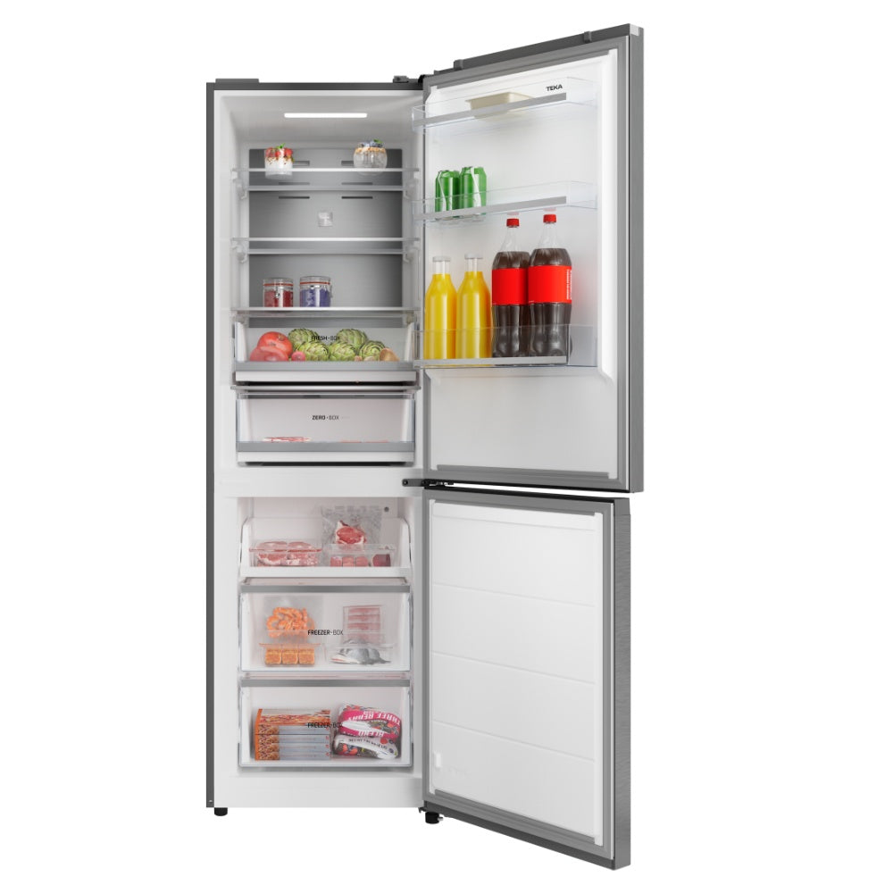 Combina frigorifica free-standing Teka RBF 64660 SS, 338 l, Clasa C, Full No Frost, Motor invertor, H 185 cm, Inox
