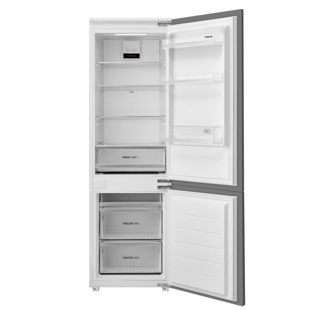 Combina frigorifica incorporabila Teka RBF 73355 FI WH, 248 l, Total No Frost, Motor Inverter, Clasa E, H 178.5 cm, Alb