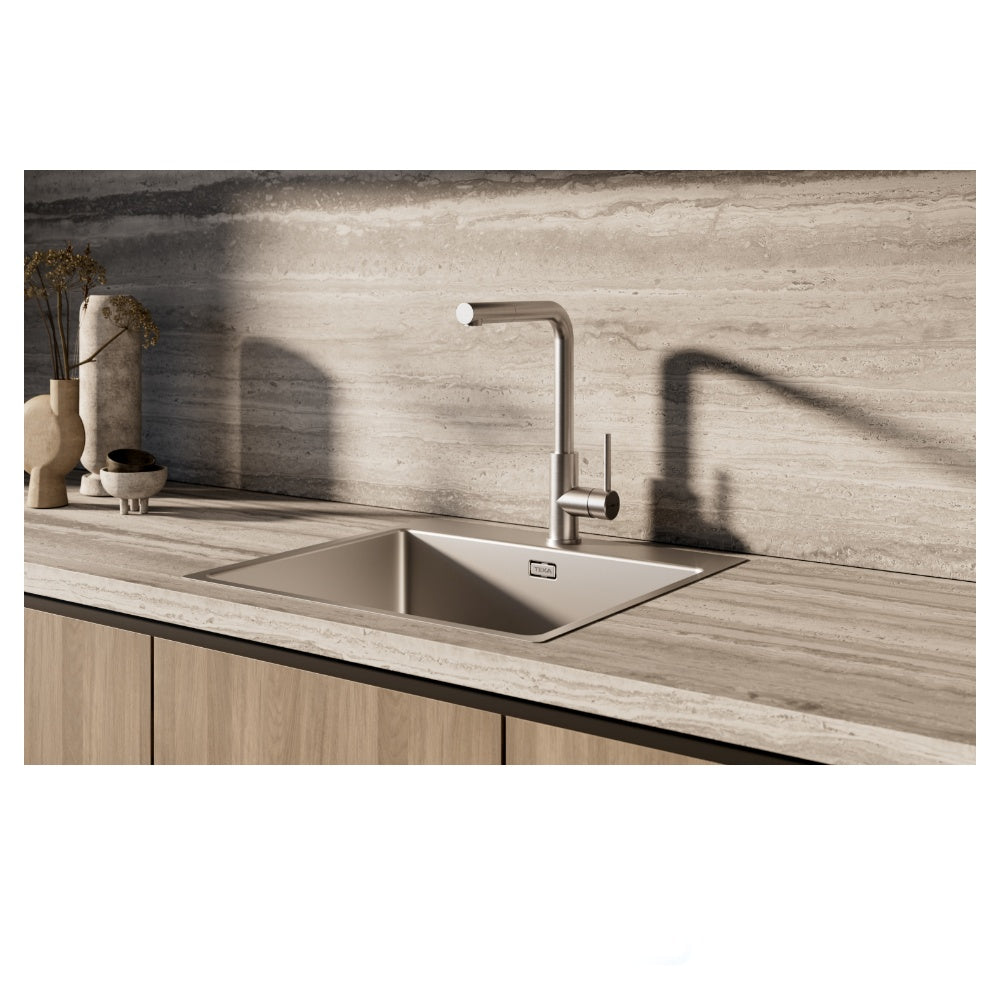 Chiuveta din inox TEKA FORLINE RS15 50.40, 540 x 510 mm, 1 cuva, instalare 2 in 1, Inox lucios