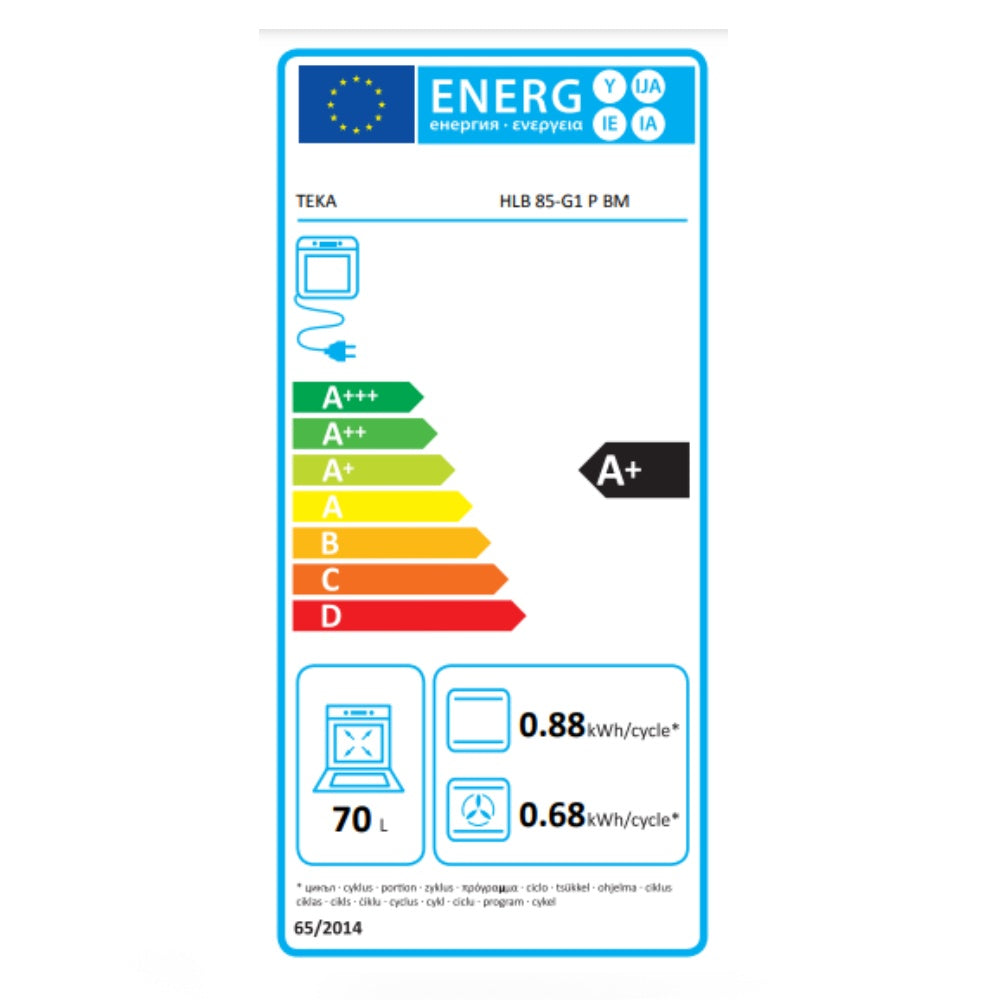 Pachet Cuptor incorporabil Teka HLB 85-G1 P BM, Maestro Pizza, 70 litri, Piroliza, A+, plus Plita pe gaz Teka GBC 64-G1 GBC BM, 4 zone de gatit, 60 cm, gratare fonta, sticla mata