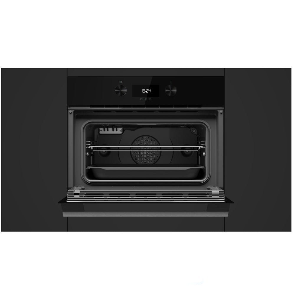 Cuptor electric Teka HLC 8440 C FBK, 11 functii, combi-microunde, HydroClean, 45 cm, Full negru