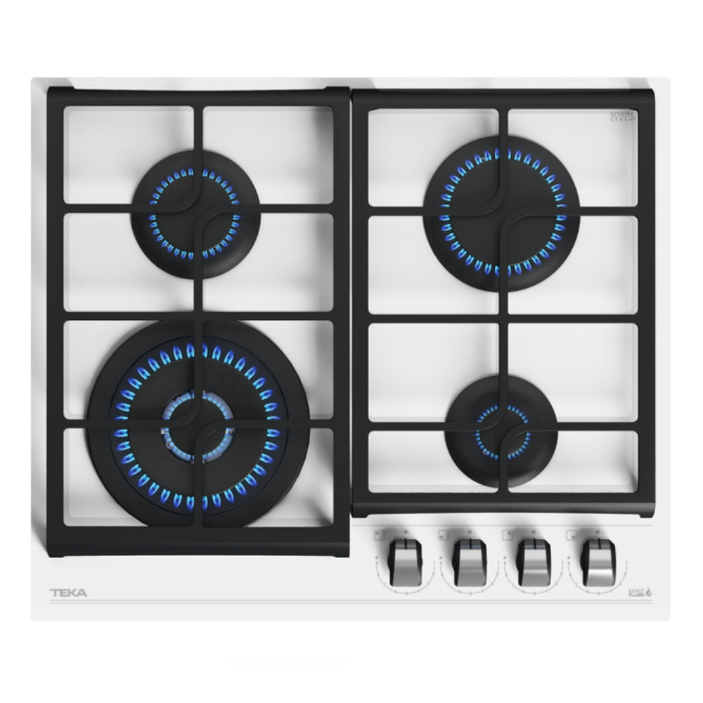 Pachet Cuptor incorporabil Teka HLB 8400 WH, 70 litri, HydroClean PRO plus Plita incorporabila pe Gaz, Teka GZC 64320 XBC WH , 4 arzatoare, 60 cm, cristal alb