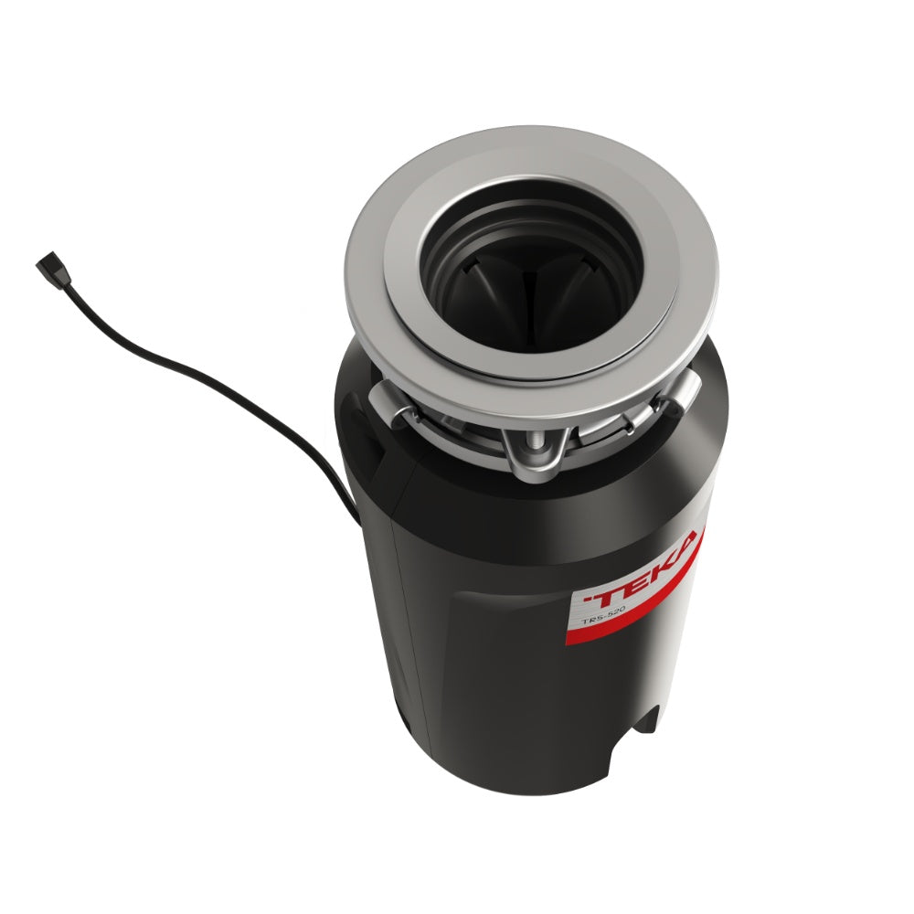 Tocator resturi alimentare pentru chiuveta Teka TR 520, comutator pneumatic inclus, 0.5 CP, 370W, otel inoxidabil, 160 x 361 mm