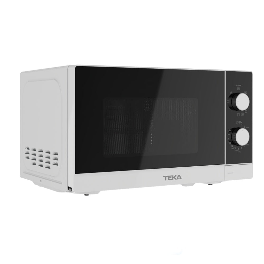Cuptor free standing Microunde cu functie Grill Teka MW FS20 G WH, capacitate 20l, 700 W, 5 niveluri de putere, 4 functii, Alb