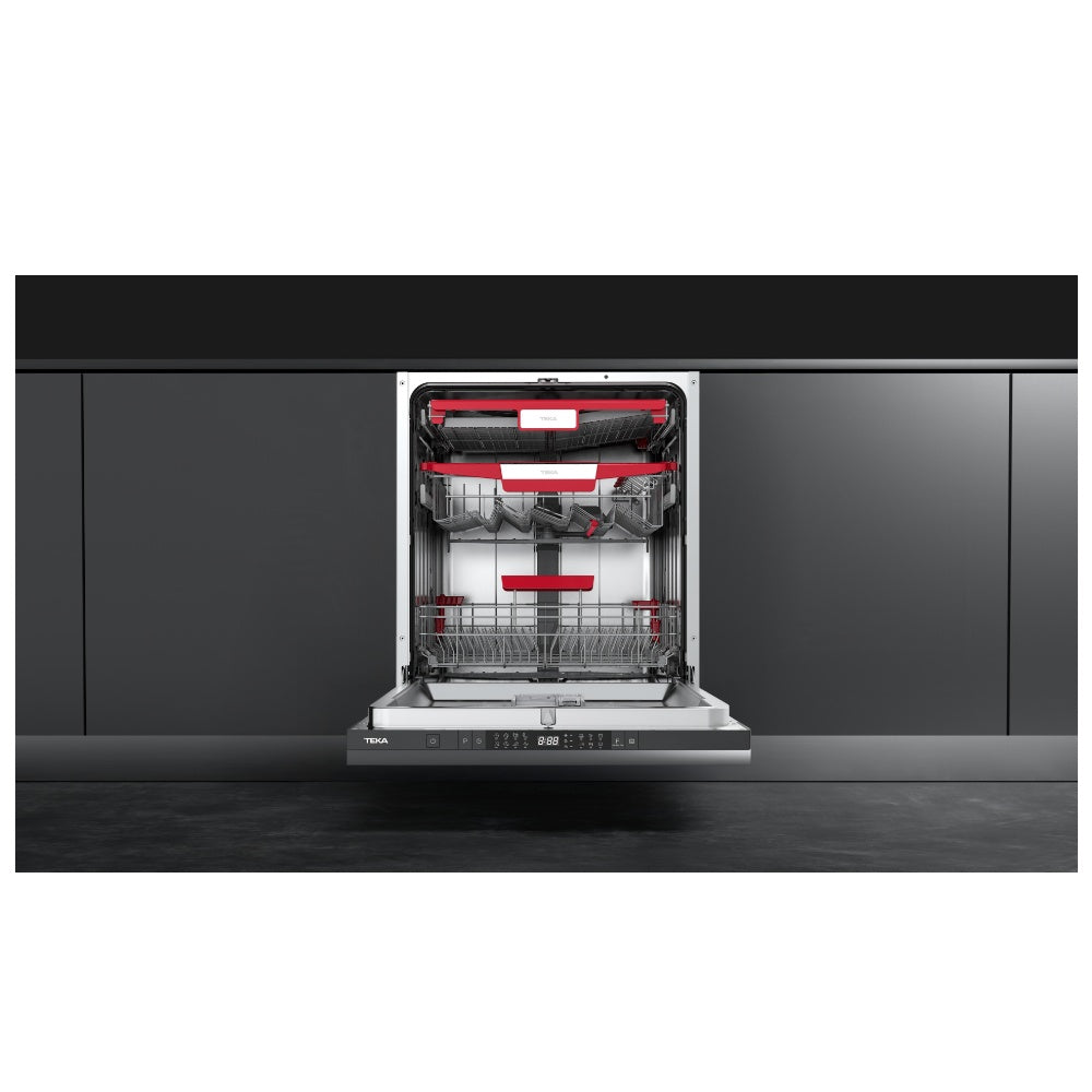 Masina de spalat vase Teka DFI 86850 XL, complet incorporabila, 16 seturi, 8 programe de spalare, 60 cm, motor invertor, clasa A