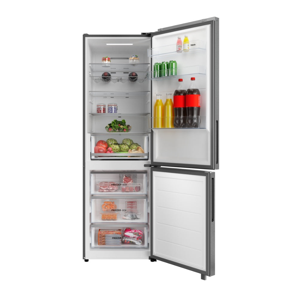 Combina frigorifica free-standing Teka RBF 64650 SS, 400 l, Motor inverter, Clasa C, No Frost, H 186 cm, Inox