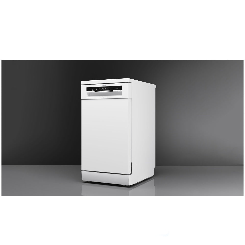 Masina de spalat vase, nu incorporabila, Teka DFS 44750 WH, 10 seturi, 7 programe de spalare, MultiCleaner (3 in 1), 45 cm, clasa E, Alba