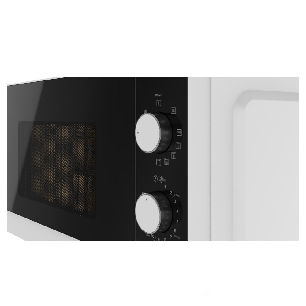 Cuptor free standing Microunde cu functie Grill Teka MW FS20 G WH, capacitate 20l, 700 W, 5 niveluri de putere, 4 functii, Alb