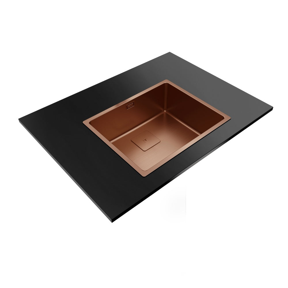Chiuveta din inox TEKA FLEXLINEA RS15 50.40, 540 x 440 mm, montare 3 in1 , montare sub blat, deasupra sau incastrat, Cupru