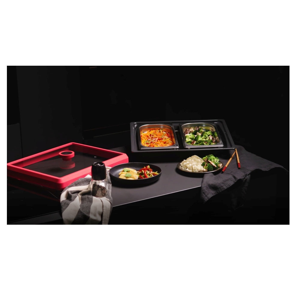 Kitul SteamBox Teka MULTICOOK, 3 tavi pentru gatire la abur, 1 gratar, 460 x 382 mm