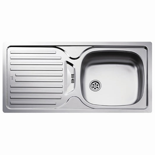 Chiuveta din inox Teka Infant OD, 1 cuva, 860 mm x 440 mm, inox, Picurator stanga