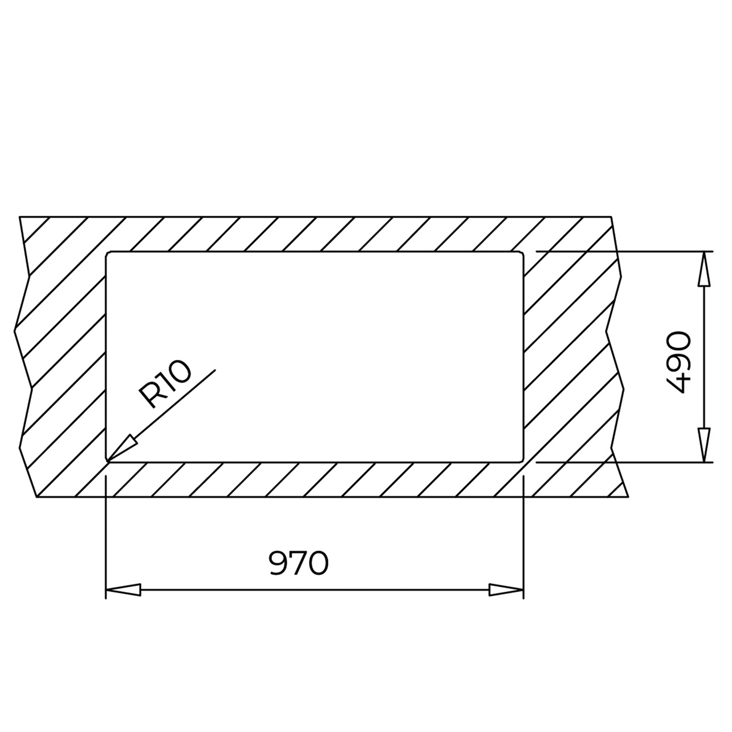 Chiuveta din inox Teka BROOKLYN 60 M-XP 1B 1D PLUS, 984 x 504 mm, 1 cuva cu picurator, montare deasupra sau la nivelul blatului, inox