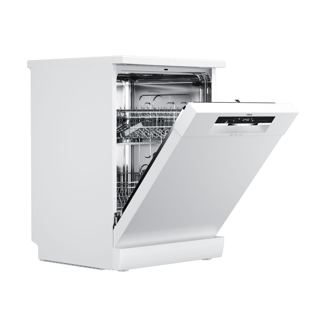Masina de spalat vase free-standing Teka DFS 46710 WH, 14 seturi, 7 programe de spalare, 60 cm, clasa E, Alb