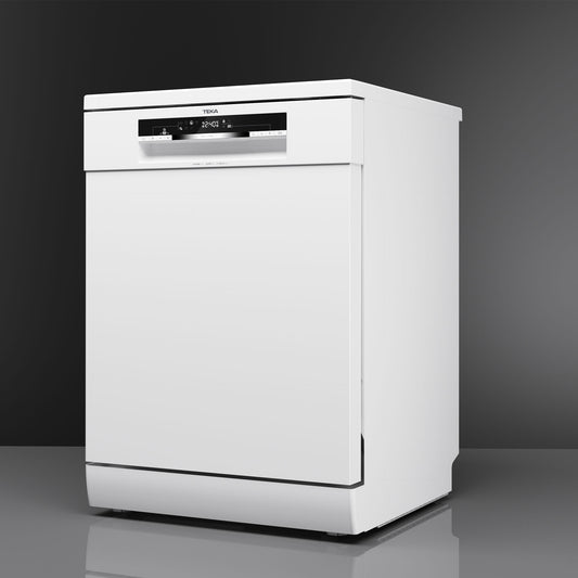 Masina de spalat vase free-standing Teka DFS 46710 WH, 14 seturi, 7 programe de spalare, 60 cm, clasa E, Alb