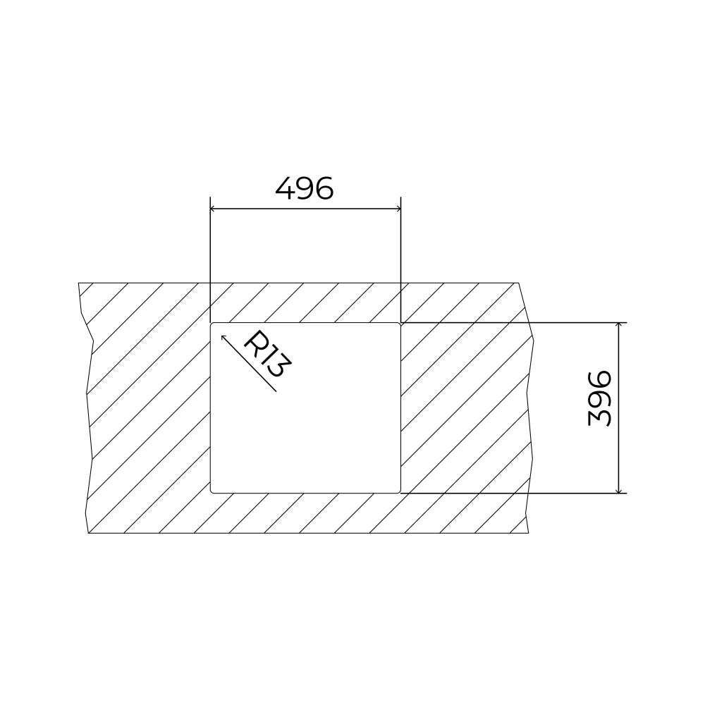 Chiuveta din inox Teka FLEXLINEA RS15 50.40 M-FX 1B FORTINOX, instalare 3 in 1, 540 mm x 440 mm, inox