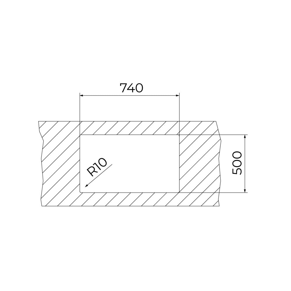 Chiuveta din inox TEKA FORLINE RS15 71.40, 750 x 500 mm, 1 cuva, instalare 2 in 1, Inox lucios