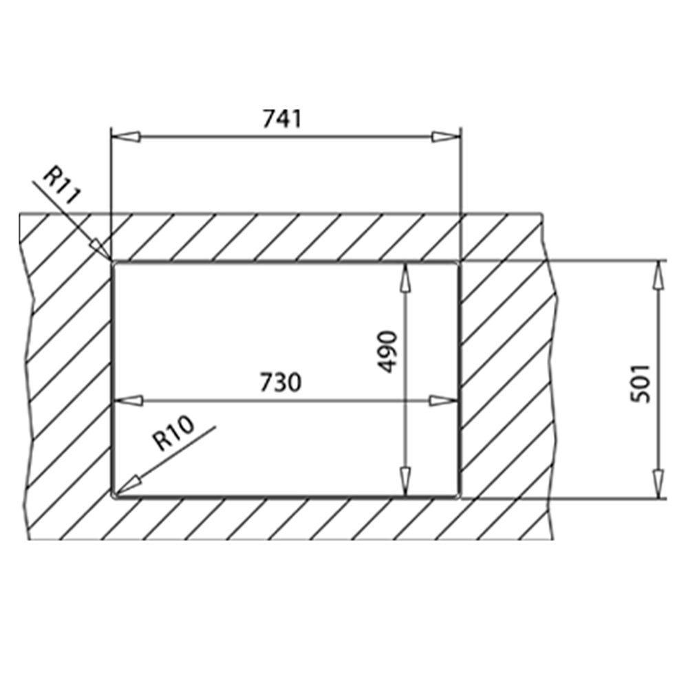 Chiuveta din inox Teka FORLINEA RS15 2B 740, 740 x 500 mm, 2 cuve PureLine, montare deasupra sau la nivelul blatului, inox