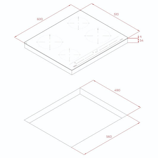 Pachet Cuptor incorporabil pe Gaz Teka HSB 740 G, 60 litri, plus Plita electrica cu inductie, Teka IBC 64010 BK, 4 arzatoare, 60 cm, Sticla Neagra