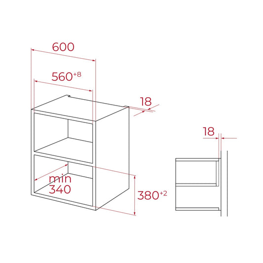 Cuptor încorporabil Microunde Teka MSEG 620 BK, Grill, capacitate 20l, Balama stanga, Negru
