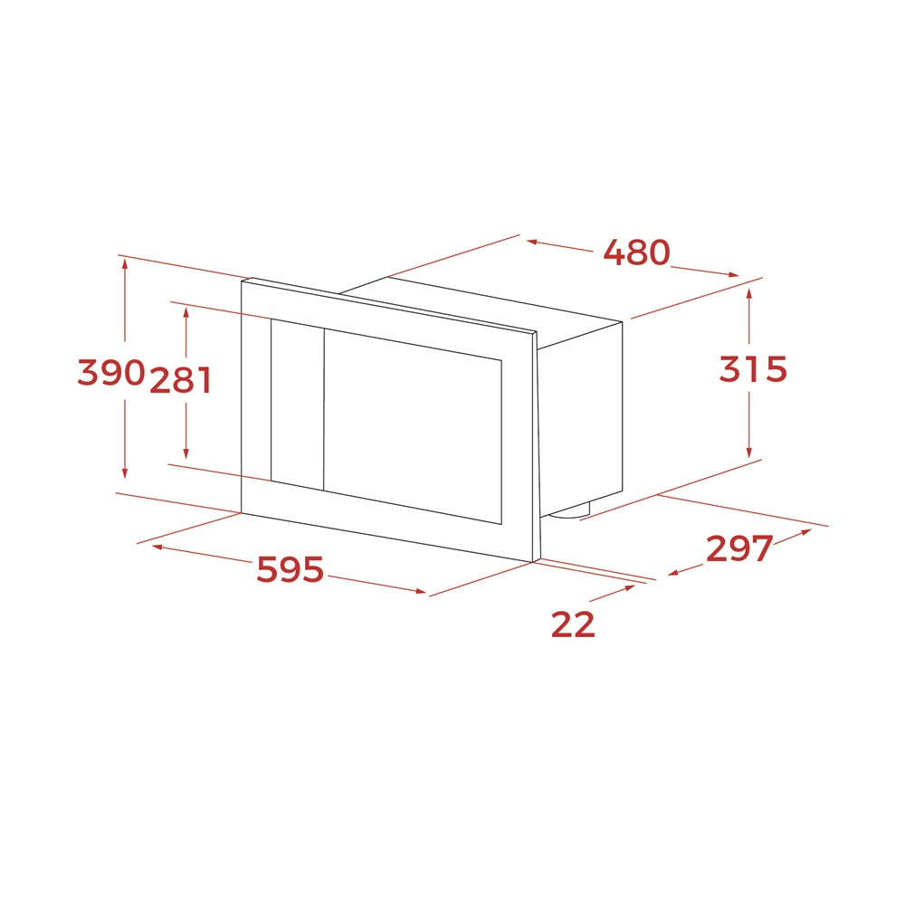 Cuptor încorporabil, Microunde + Grill Teka ML 8200 BIS BK, 18 l, 1200W, 3 meniuri directe, Grill, Cristal neagru-fara rama din inox