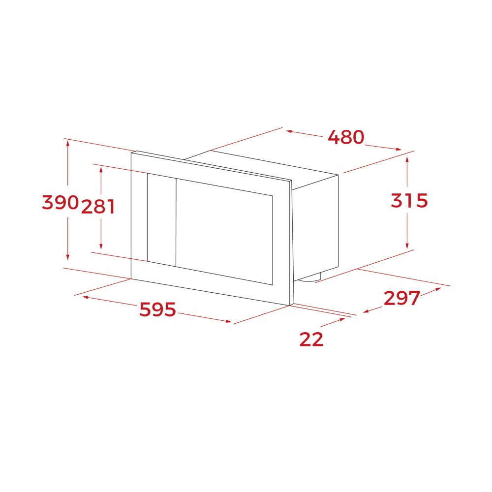 Cuptor încorporabil Microunde Teka MB 6200 BI WH, capacitate 20l, 800 W, Balama stanga, Alb