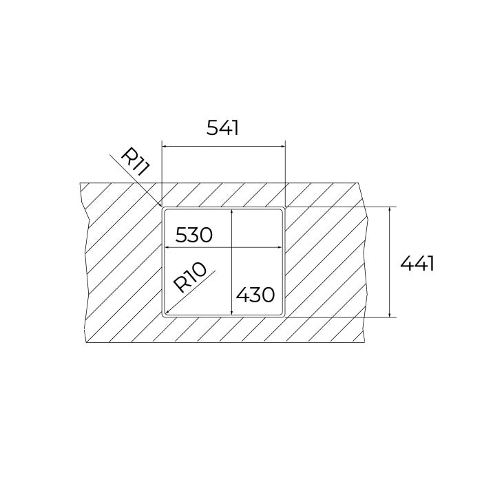 Chiuveta din inox Teka TopLine RS15 50.40, 540 x 440 mm, montare deasupra, la nivel sau sub blat, Full Black