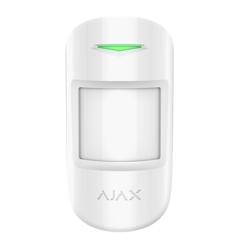 Detector de Mișcare si Geam Spart Wireless Ajax CombiProtect Alb