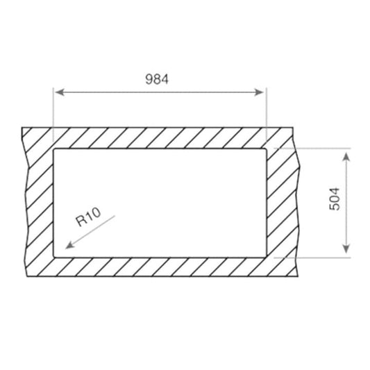Chiuveta din inox Teka ZENIT RS15 1 1/2B 1D R, 1000 x 520 mm, PureLine, Picurator dreapta, inox