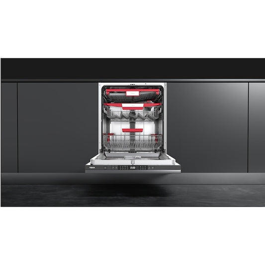 Masina de spalat vase Teka DFI 46960, complet incorporabila, 14 seturi, 8 programe de spalare, balamale glisante, motor cu invertor, 60 cm, clasa C