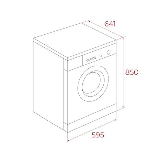 Masina de spalat rufe Teka WMK 71240 WH, 12 kg, 1400 rpm, 14 programe de spalare, 60 cm, Clasa A, alba