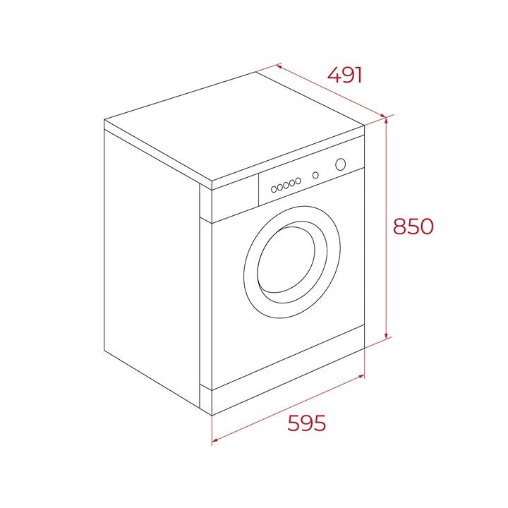 Masina de spalat rufe free-standing Teka WMK 40840 EU SS, 8 kg, 1400 rpm, 15 programe de spalare, motor inverter 60 cm, Clasa A, negru inox