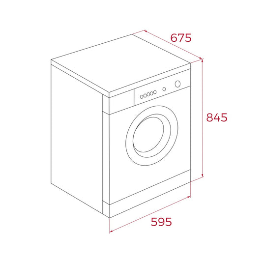 Uscator de rufe free-standing Teka SHK 81030 WH cu Pompa de caldura prin condensare, 10 kg, 14 programe, A+++, Alb
