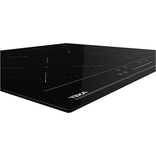 Plita electrica cu inductie Teka IBC 64100 SSS BK, 4 zone, 9 nivele de putere 60 cm, neagra