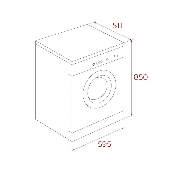 Masina de spalat rufe Teka WMK 40940 WH, 9 kg, 1400 rpm, 15 programe de spalare, 60 cm, Clasa A, alba