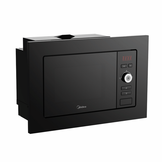 Cuptor încorporabil Microunde + Grill Midea MW 20 DI BK, 20l, 800 W, 8 meniuri, Negru